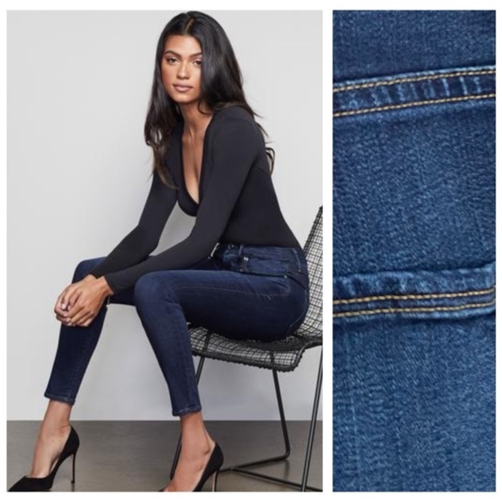 Good American Good Legs High Rise Skinny Jeans Blue089 Plus Size 22